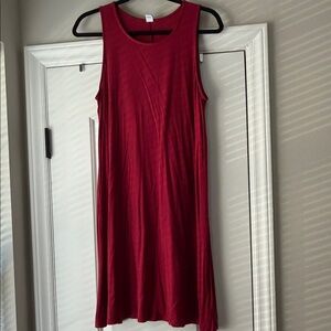 Old Navy Rich Red Midi Dress